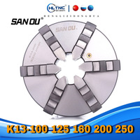 Fast Shipping K13-100 125 160 200 250  Lathe Chuck Sanou six Jaw Self-centering Chuck 6'' Scroll Chuck For Small L