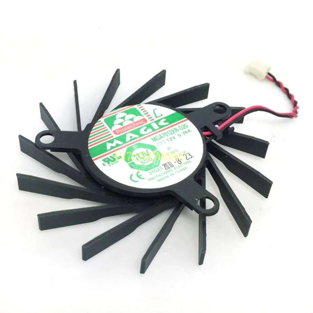 Gratis Verzending MGA7012XR-O20 DC BORSTELLOZE VENTILATOR 12 V 0.36A 75mm 52x48x36mm Voor XFX HD5770 HD6770 Videokaart Koelventilator 2Pin