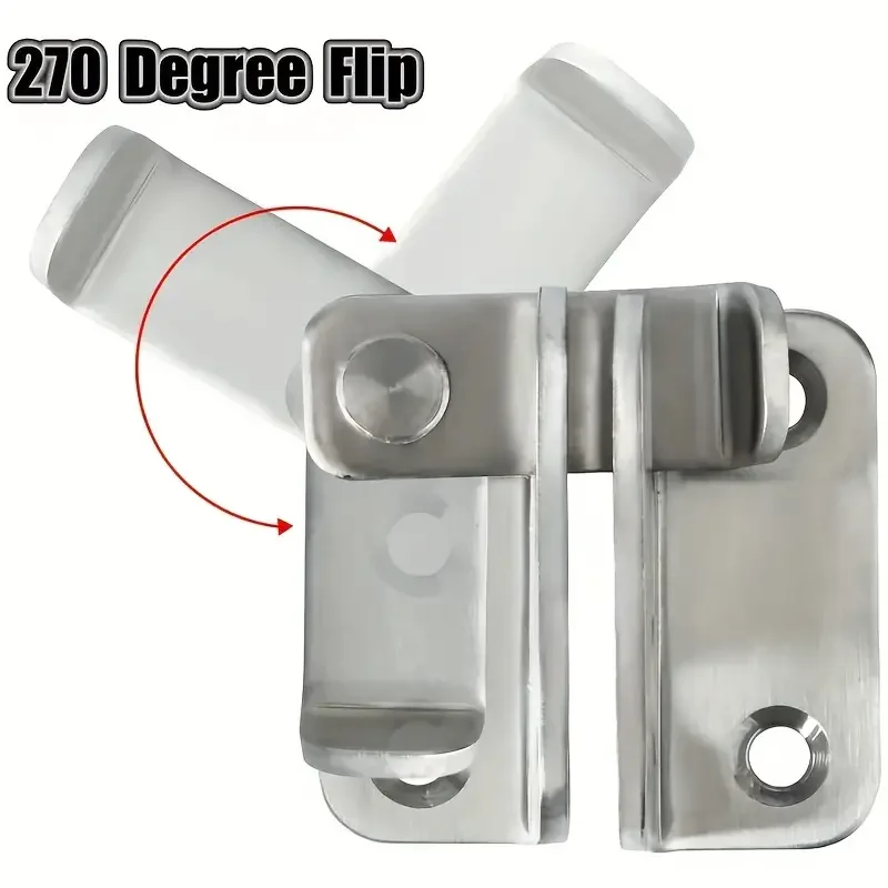 1Pc Flip Latch Slide Bolt Lock, Security Door For Barn Cabinets, Pet Cages, Garden, Bathroom, Garage, Windows