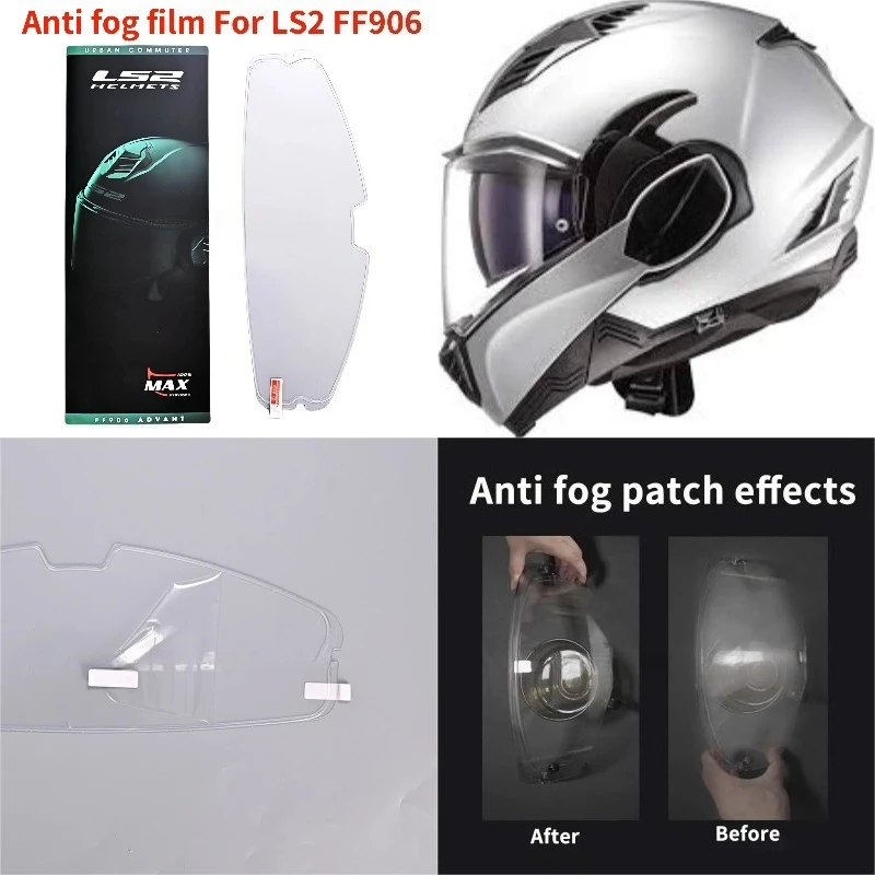 

ff906 Anti fog film for LS2 FF906 Advant Flip Up Full Face Helmets Helmet Visor inserts Clear Anti-fog Patch