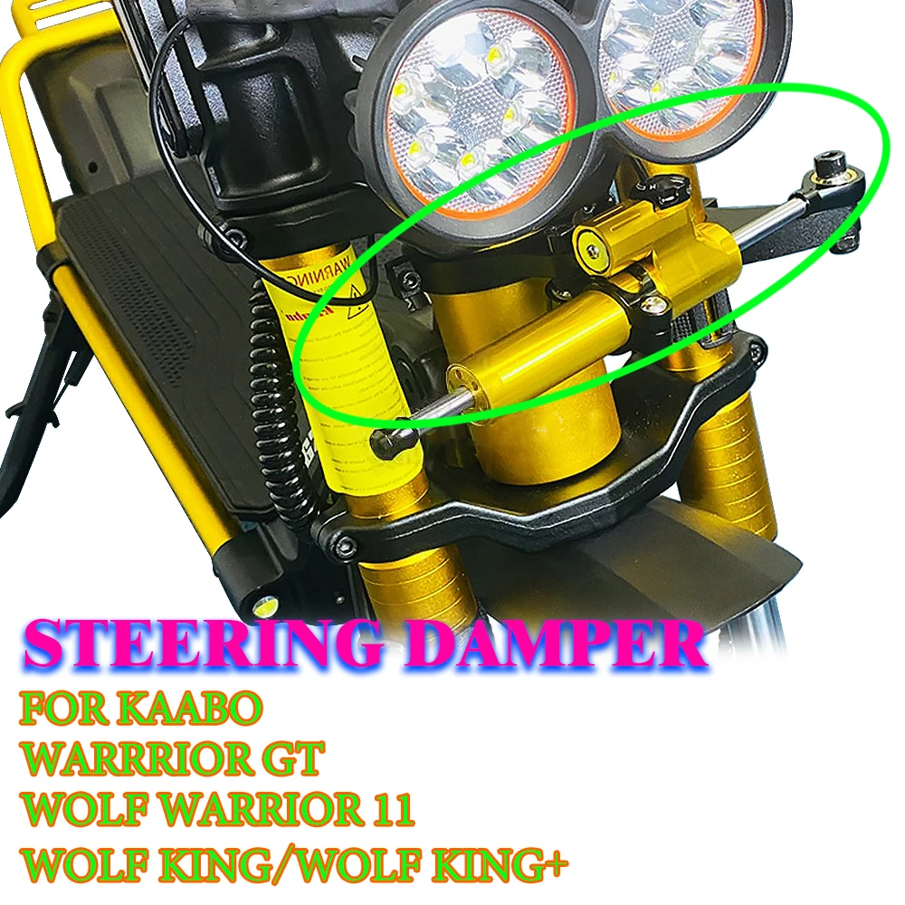 

Новый комплект рулевого демпфера, детали для электрического скейтборда для Kaabo Wolf Warrior 11 дюймов Wolf King Warrrior GT, аксессуары для скутера