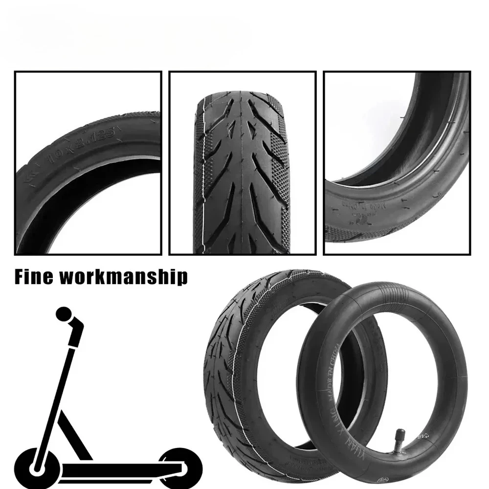 

Для электрического скутера Segway Ninebot F20 F25 F30 F40, передние и задние колеса, детали 10x2,125, внешняя шина, 10-дюймовая внутренняя трубчатая шина
