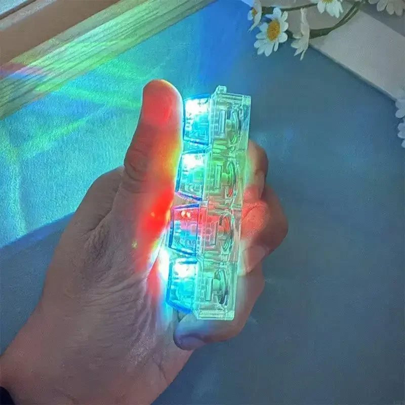 

LED Light Up Office Desk Companion Clickers 4 Button Keychain Device For Adults Anxiety Relief 15UB