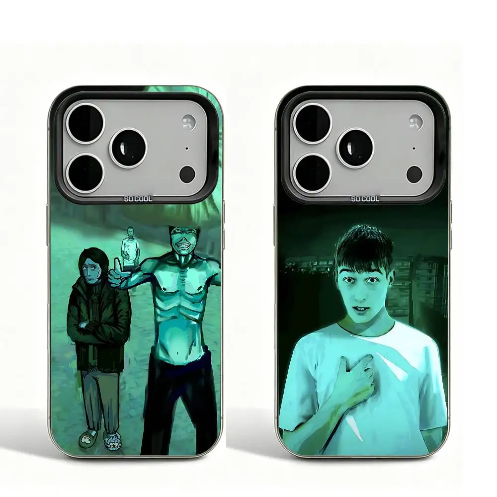 

No Im not a human Black Matte Phone Case For iPhone 12 11 14 13 17 16 15 Pro Max Large Lens Frame Cover