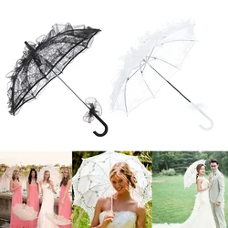 Bridal Wedding Umbrella Western Wedding Lace Umbrella Stylish Western Style Rain Umbrella For Adults Lace Fleur Parasol