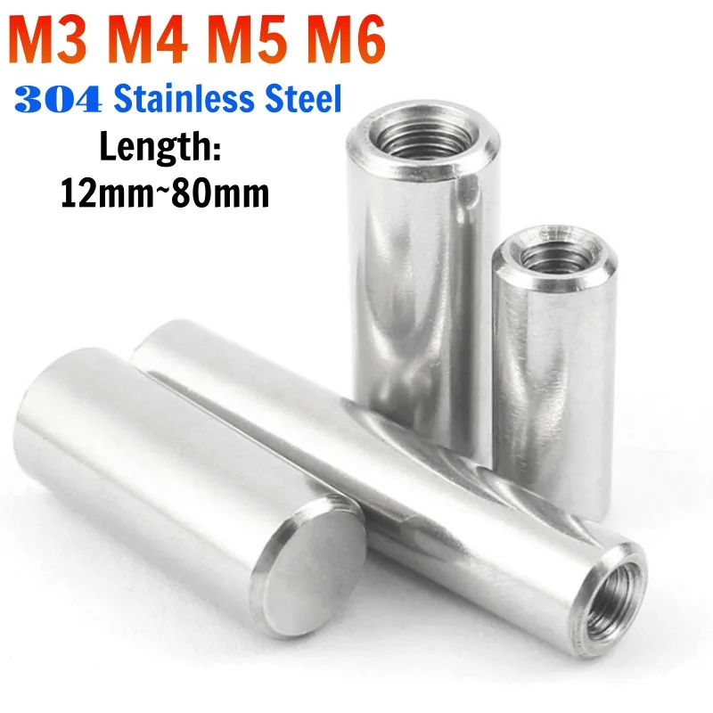 Beicai Internal Thread Cylindrical Pin 304 Stainless Steel Molding Embedded Internal Thread Bearing Cylindrical Blind Dowel Pin