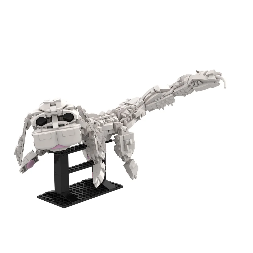 

665PCS MOC Creative Expert Falkor Tyrannosaurus Rex Dinosaur Dog Building Blocks Bricks Assemble Toy Gift For Children Boys