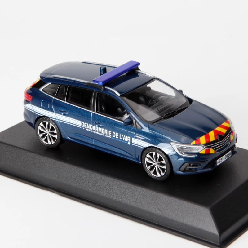 NOREV 1:43 Scale Diecast Alloy MEGANE SPORT TOURER 2022 Toys POLICE Cars Model Blue Classics Adult Souvenir Gifts Static Display