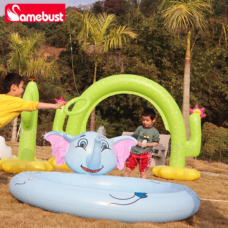Camebust Spray Mat Pool Wave Kinderwatermat Outdoor Gazon Tuin Sprinkler Watermat Cactus Opblaasbaar Zwembad Spel Speelgoed