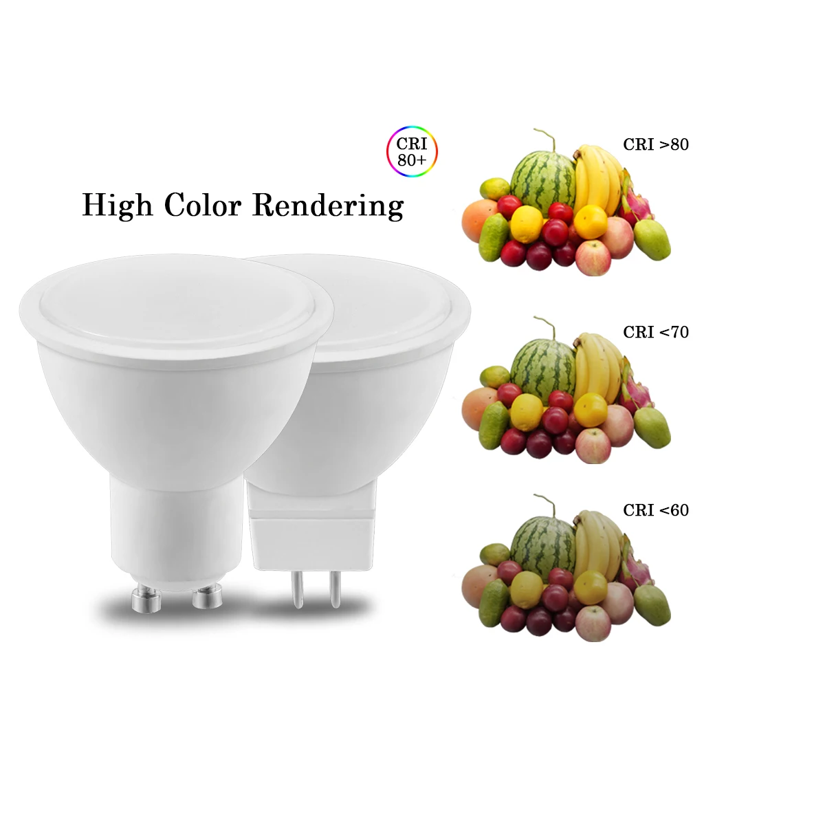 10 قطعة/الوحدة LED الأضواء GU10 AC120V 230 فولت السوبر مشرق وميض الحرة الدافئة الأبيض ضوء 3 واط-8 واط يمكن أن تحل محل 20 واط 50 واط الهالوجين مصباح