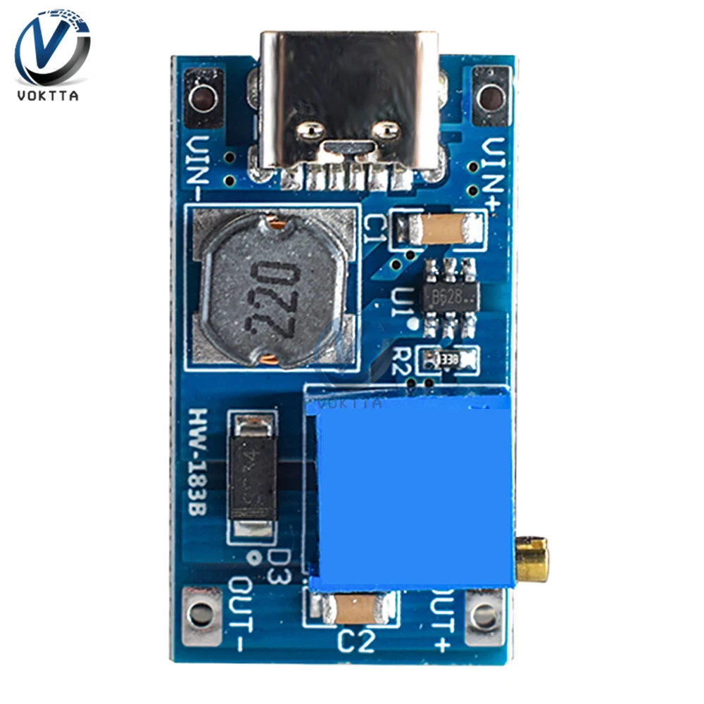 DC-DC MT3608 Boost Converter MAX 2A Step Up Micro USB Voltage Regulator Board 2V-24V to 5V 9V 12V 28V Power Supply Module