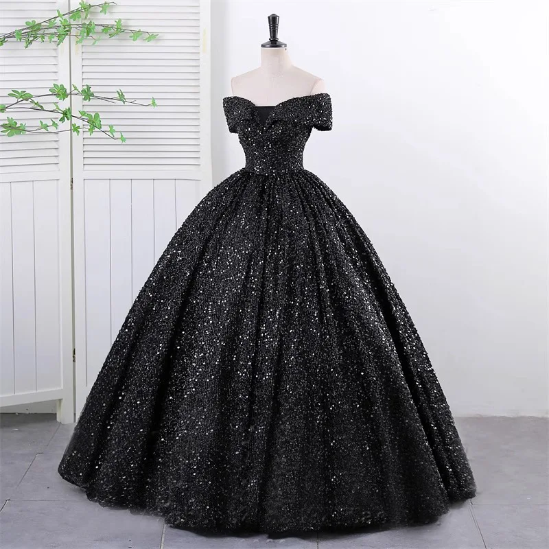 

Quinceanera Dress 2024 New Retro Prom Dress Bus Voice Solo Art Pontoon Off The Shoulder Ball Gown Party Dress Vestido De Novia