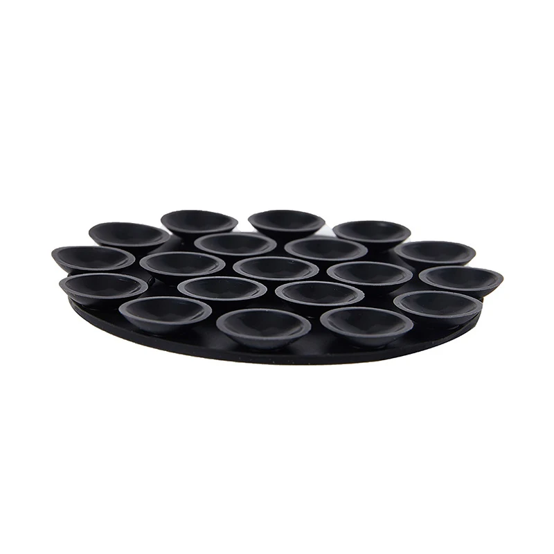 7cm Round Double Side Silicone Suction Pads For Mobile Phone Fixture Suction Cup Backed Adhesive Rubber Sucker Pad For Fixed Pad