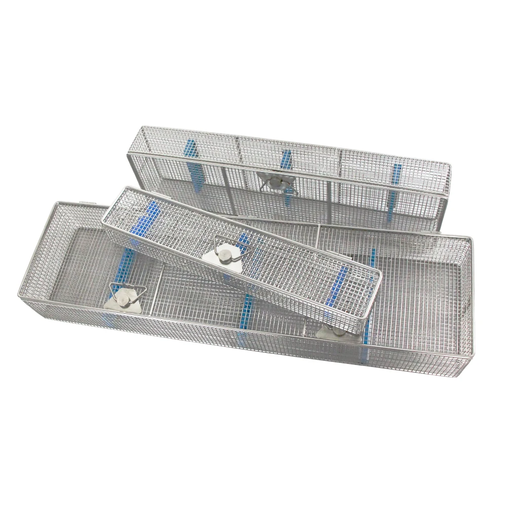 Stainless Steel Wire Mesh Sterilization Basket Medical