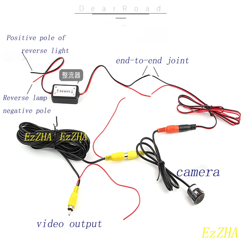 EzZHA 12V/5-36V Power Filters Reversing Rectifier Ballasts Solve Rear View Camera Ripple Splash Screen Interference Relay Filter