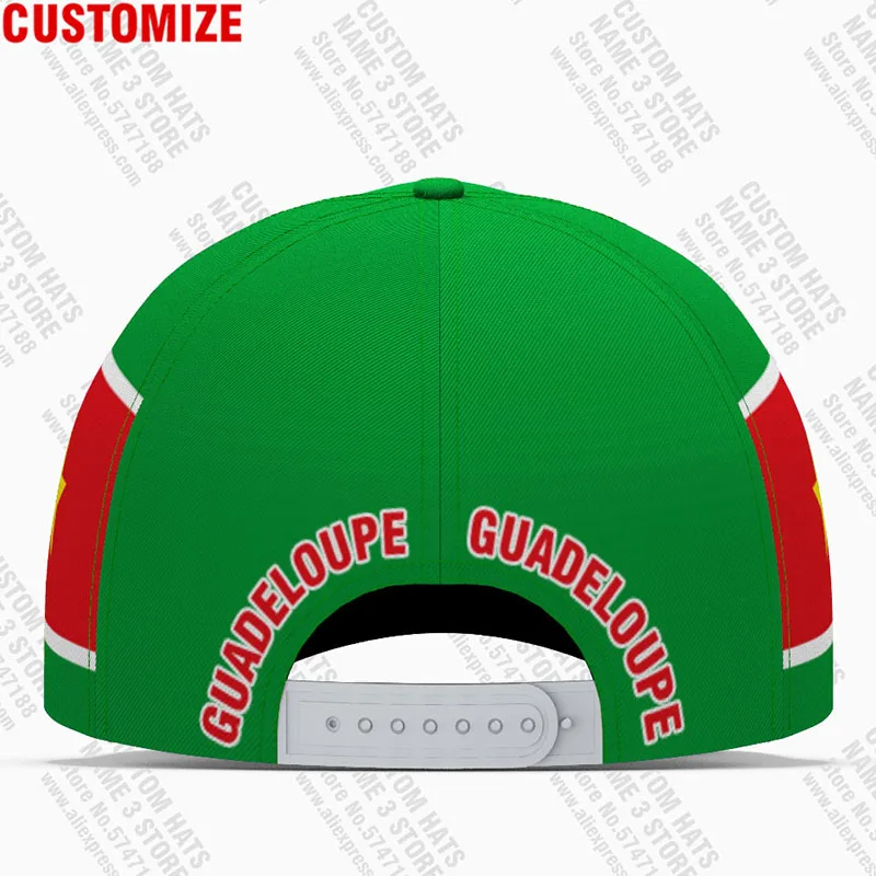 Guadeloupe Baseball Caps Free Custom Made Name France Team Logo Gp Hats Glp Country Travel French Nation 2006 Flag 2012 Headgear