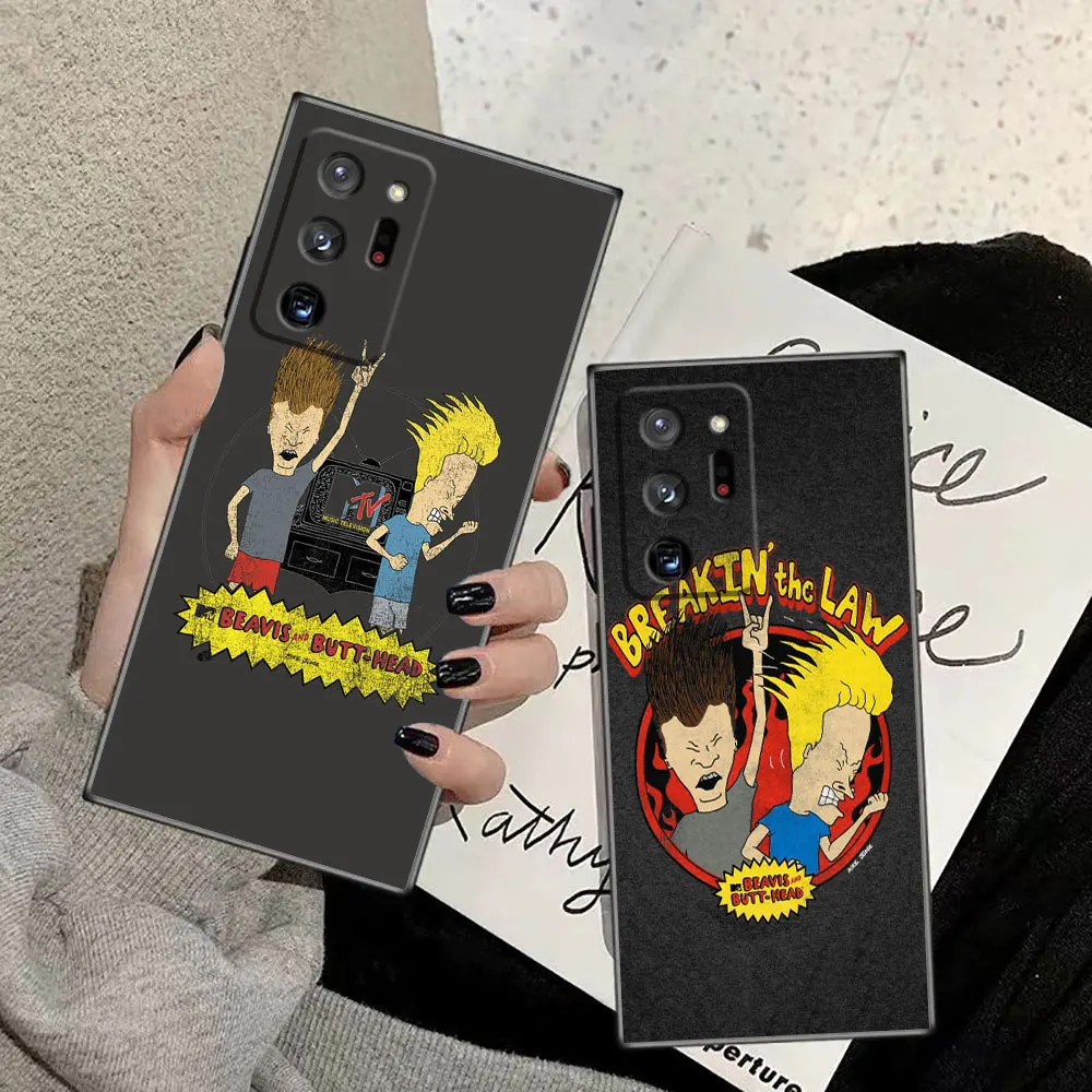 Phone Funda Case For Samsung Galaxy NOTE 20 10 9 8 M54 M53 M51 M33 M32 F14 M30 M23 M14 J8 J7 J6 Case Cartoon Beavis And Butthead