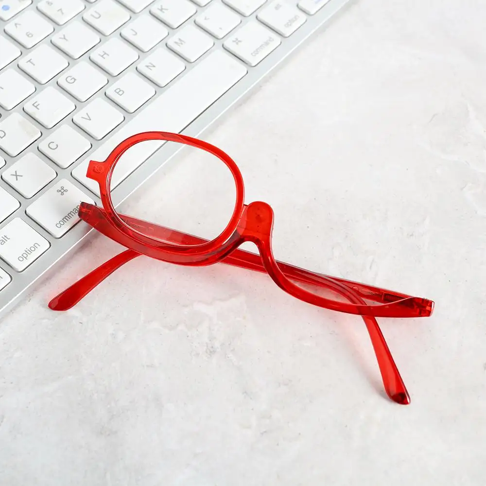 +1.00~+4.0 Diopter Vision Care Unilateral Presbyopia Eyeglasses Single Frame Folding Reading Glasses Makeup Glasses