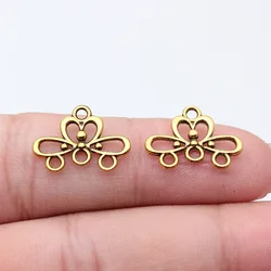 20pcs 18x13mm Charm Earrings Connection For Jewelry Making 4 Colors Earrings Connection Charm