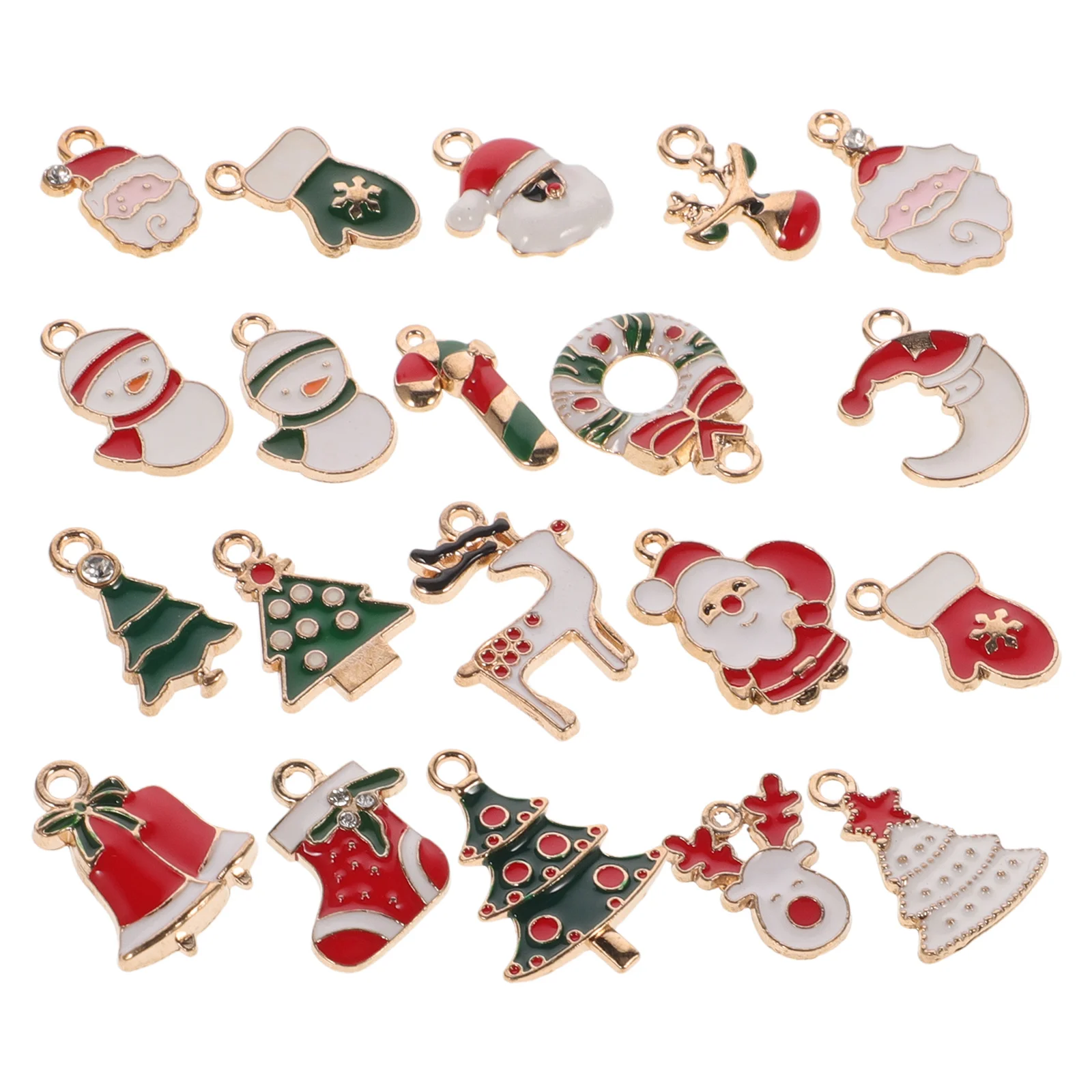 

1Set Christmas Jewelry Charms Alloy Pendants DIY Making Supplies Necklace Bracelet Keychain Charms for Jewelry Craft Decoration