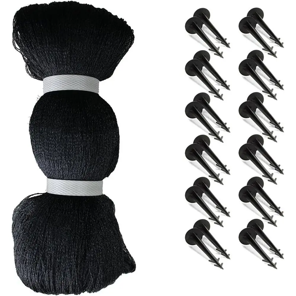 

Сетка для пруда, 28' x 30', для защиты карпов кои от листьев, сверхпрочная, для прудов с карпами кои, защита от аистов, с колышками