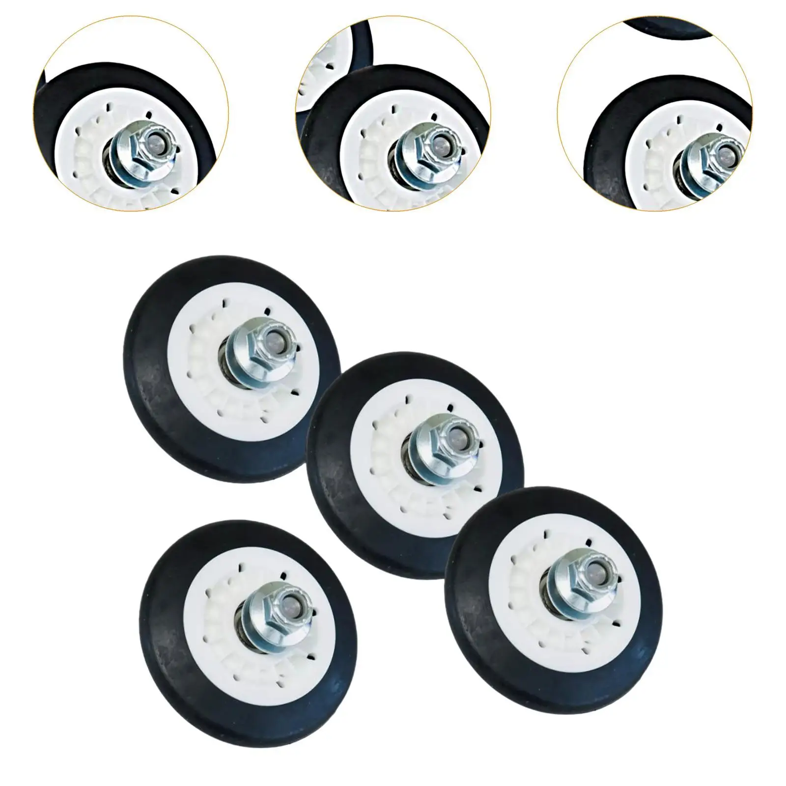 4Pcs Dryer Roller Replacement Kit AP6985402 4581el3001E Accessory Repair Kit
