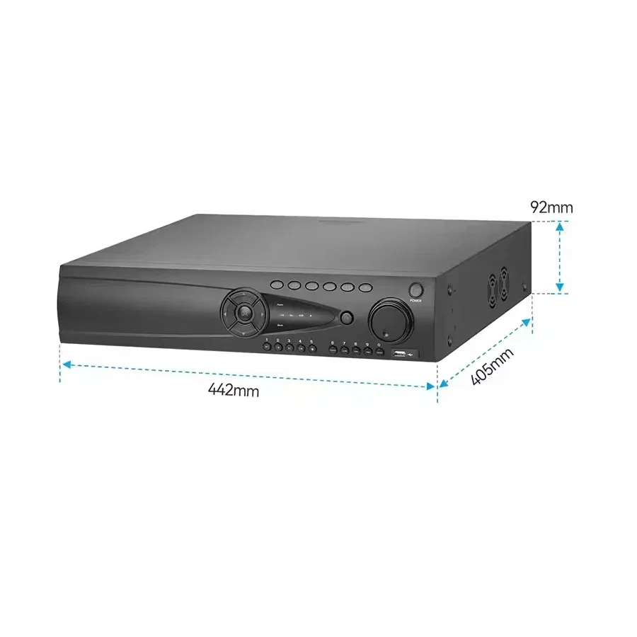 8MP 4K IP 64 canais NVR 64CH com veículo humano análise inteligente gravador de vídeo em rede registro de câmera CCTV