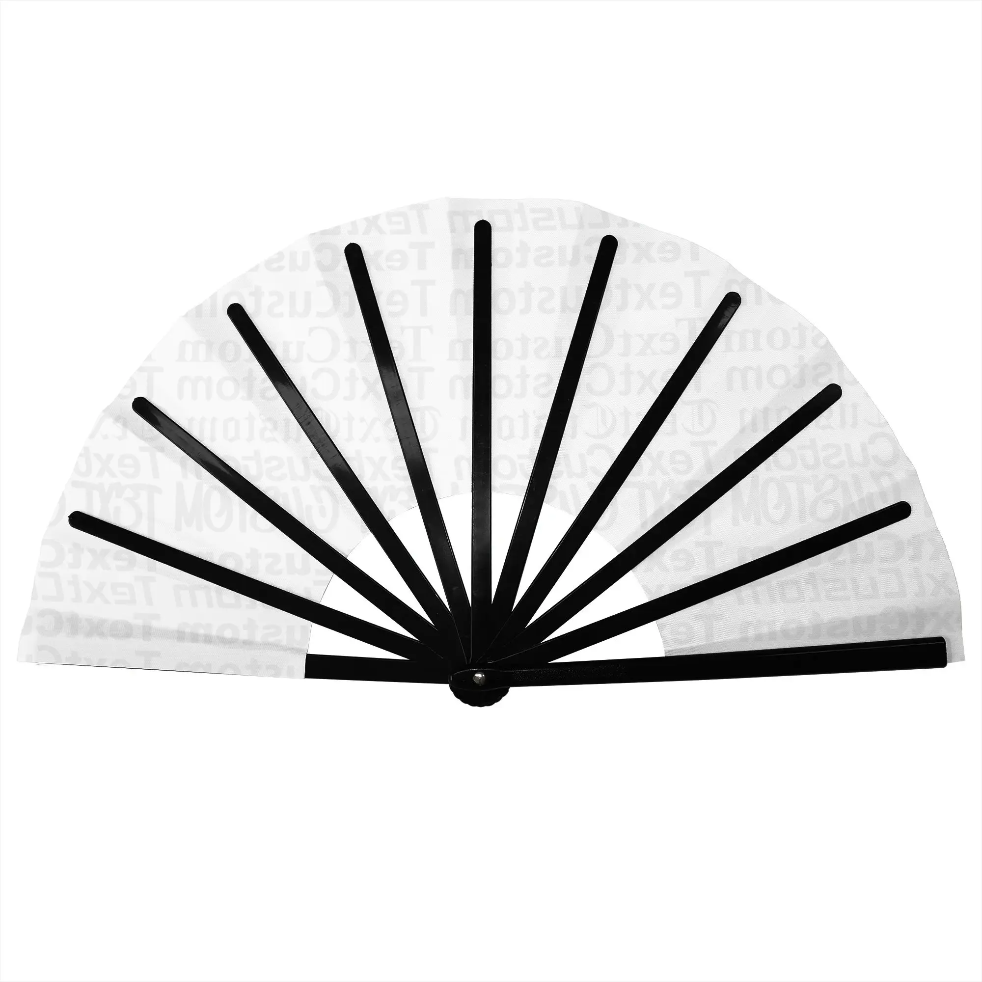 Customized Custom Your Design Portable Pocket Fan Outdoor  Polyester Folding Fan Chinese Dance Handheld Cooling Fans