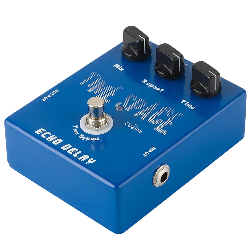 

Caline CP-17 Echo Delay Guitar Effects Pedal Time Space Bass Distortion True Bypass Blue