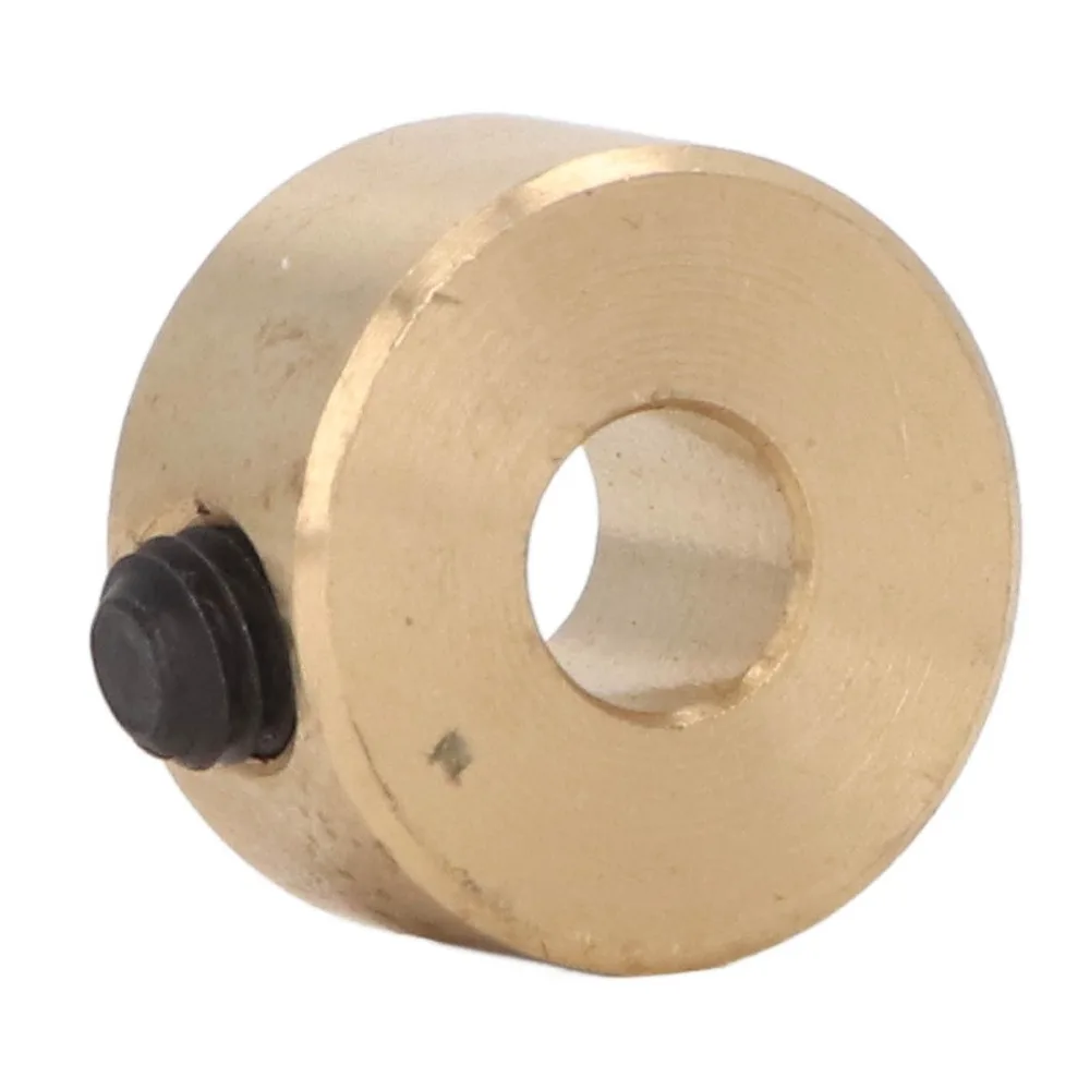 Adjustable Brass Material Drill Stop Collar Yellow Shaft Positioner Brass Drill Bit Depth Stop Collar Drilling