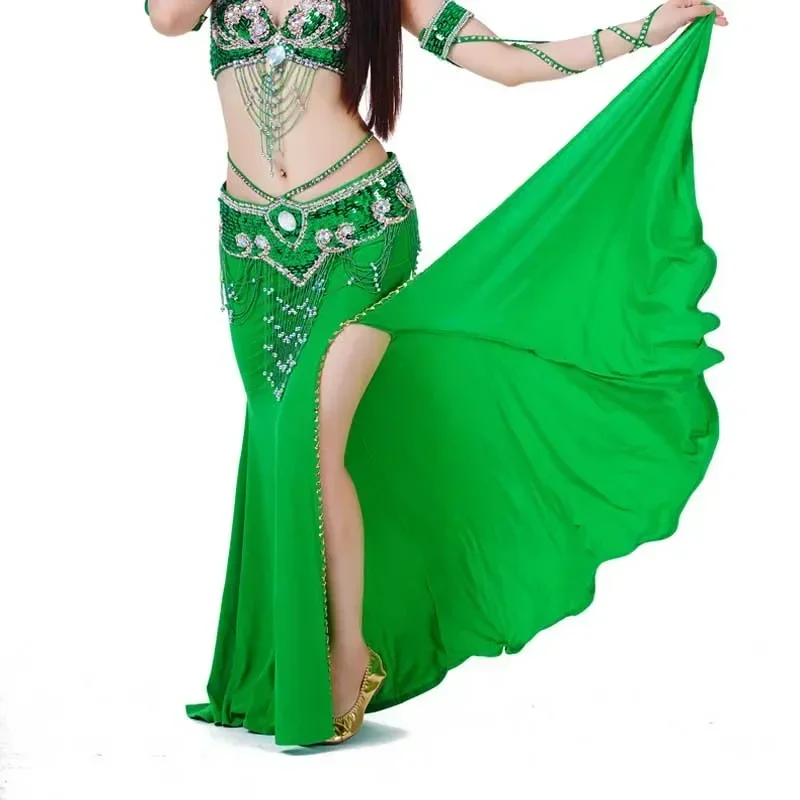 กระโปรงเต้นระบำหน้าท้องแบบแยกชิ้นเดี่ยว คุณภาพสูง กระโปรงเต้นระบำหน้าท้องแบบสวิง