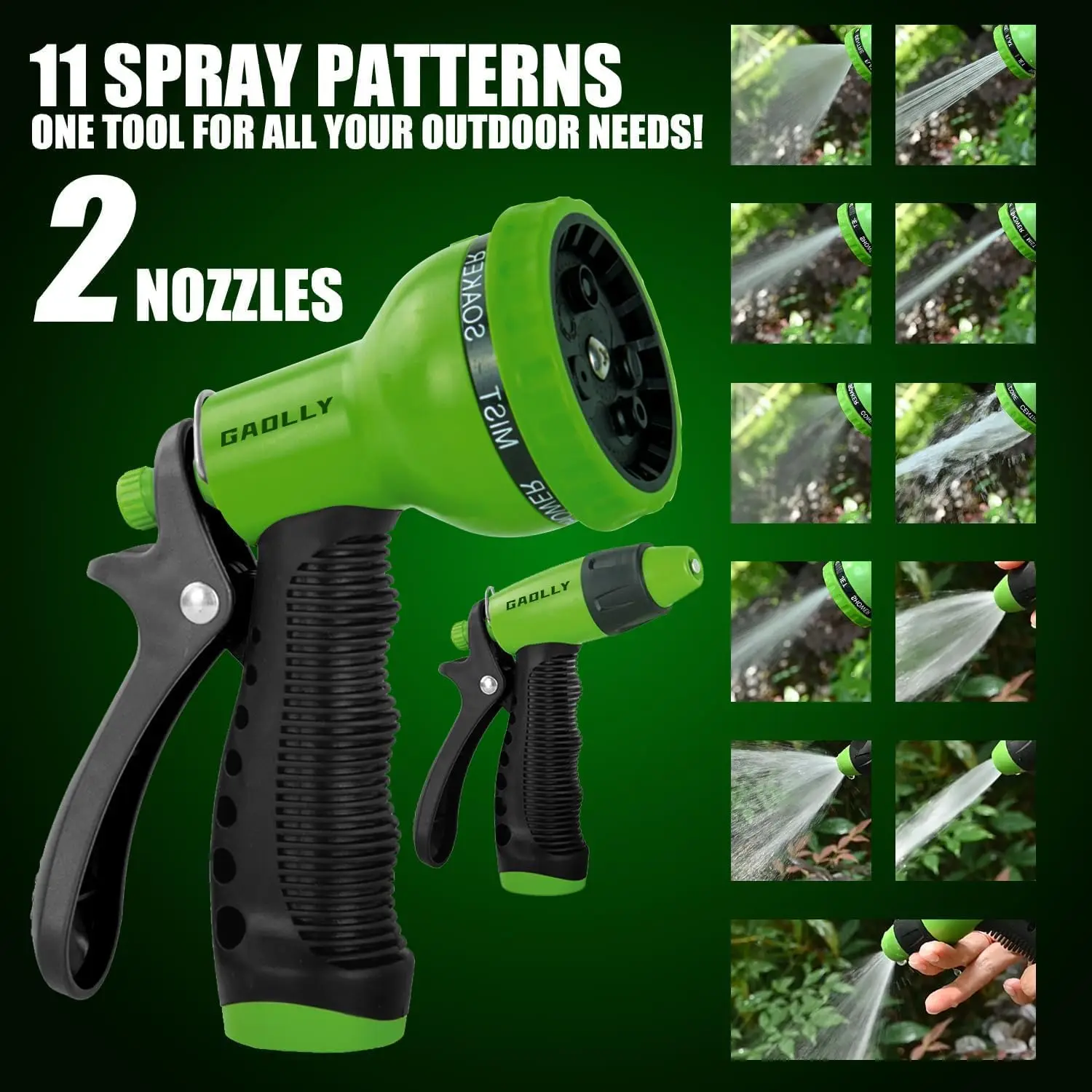 Retractable Garden Hose Reel, Smooth Slow Auto Rewind & Any-Length Lock, Premium Wall Mounted with 180° Swivel Bracket, 1/2 in