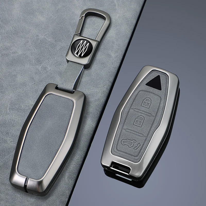 

3 4 Bottons Zinc Alloy Auto Remote Key Shell Fob Holder for Mitsubishi Outlander 2023 2022 Car Smart Key Case Cover Accessories