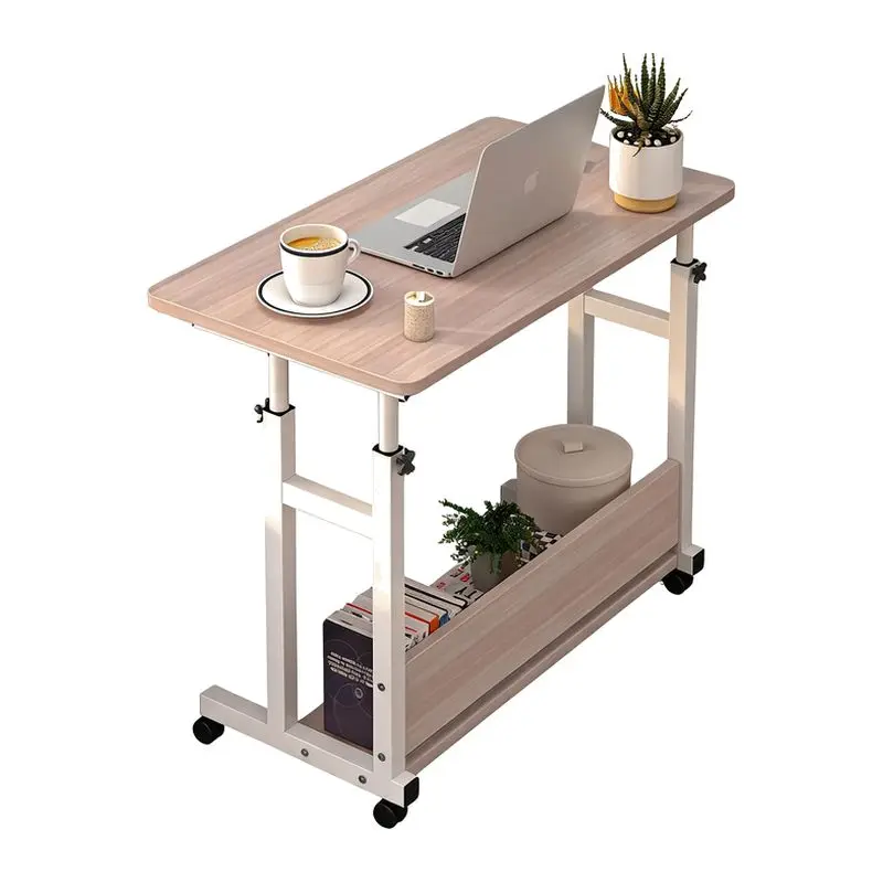 Household Computer Desk Bedside Table Movable Lifting Small Table Bedroom Simple Student Writing Table Rental Desk