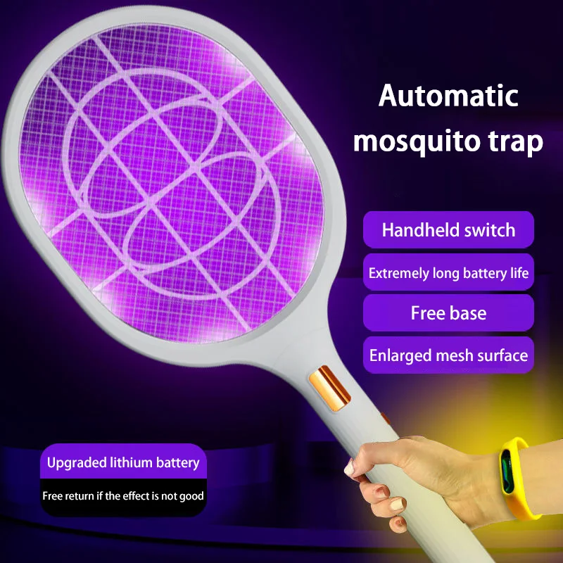 Powerful Electric Mosquito Swatter USB Rechargeable Home Outdoor Multi Functional Mosquito Killer Racket Pest Control Supplies