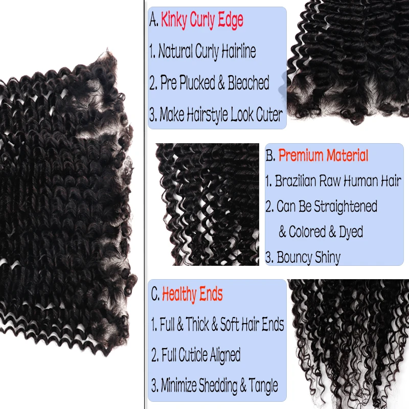 Real 13x6 HD Lace Frontal Invisible Deep Curly Wave 5x5 6x6 13x4 HD Transparent Crystal Lace Frontal Closure Only Brazilian