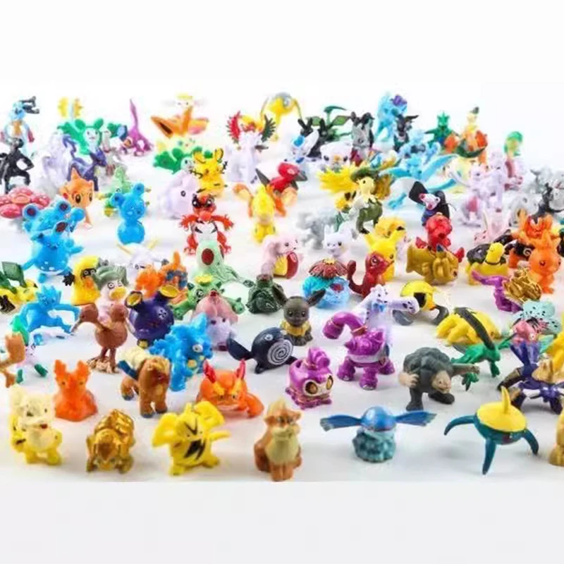 

24PCS Pokemon Pikachu Kawaii Cartoon Figure Cartoon Decoration DIY Doll Decorative Model Children's Favorite Gift