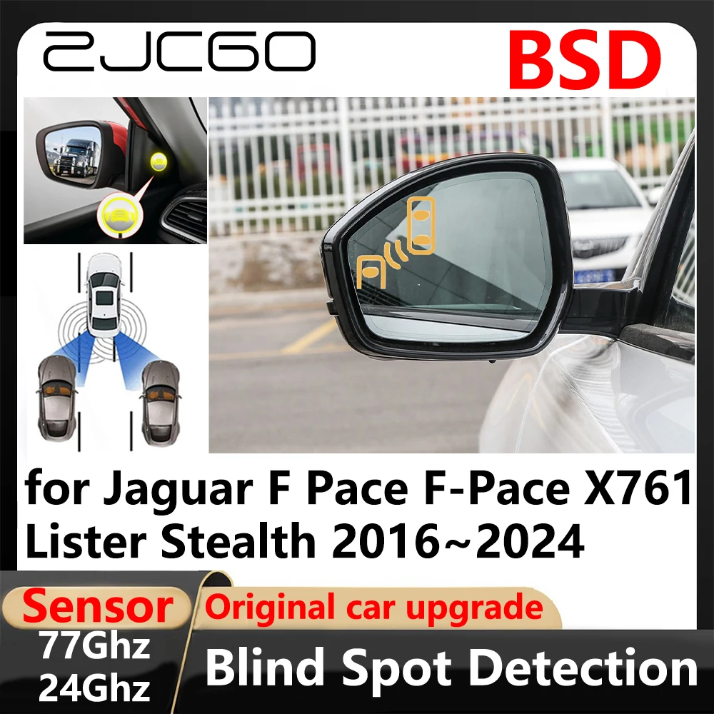 BSD Blind Spot Detection Lane Change Assisted Parking Driving Warnin for Jaguar F Pace F-Pace X761 Lister Stealth 2016~2024