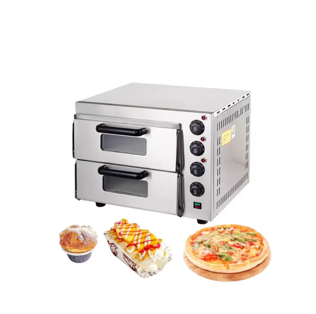 Commercial Electric Baking Oven Small Single-layer Professional Baking Machine Pizza Bread Bakery 2decks 2trays