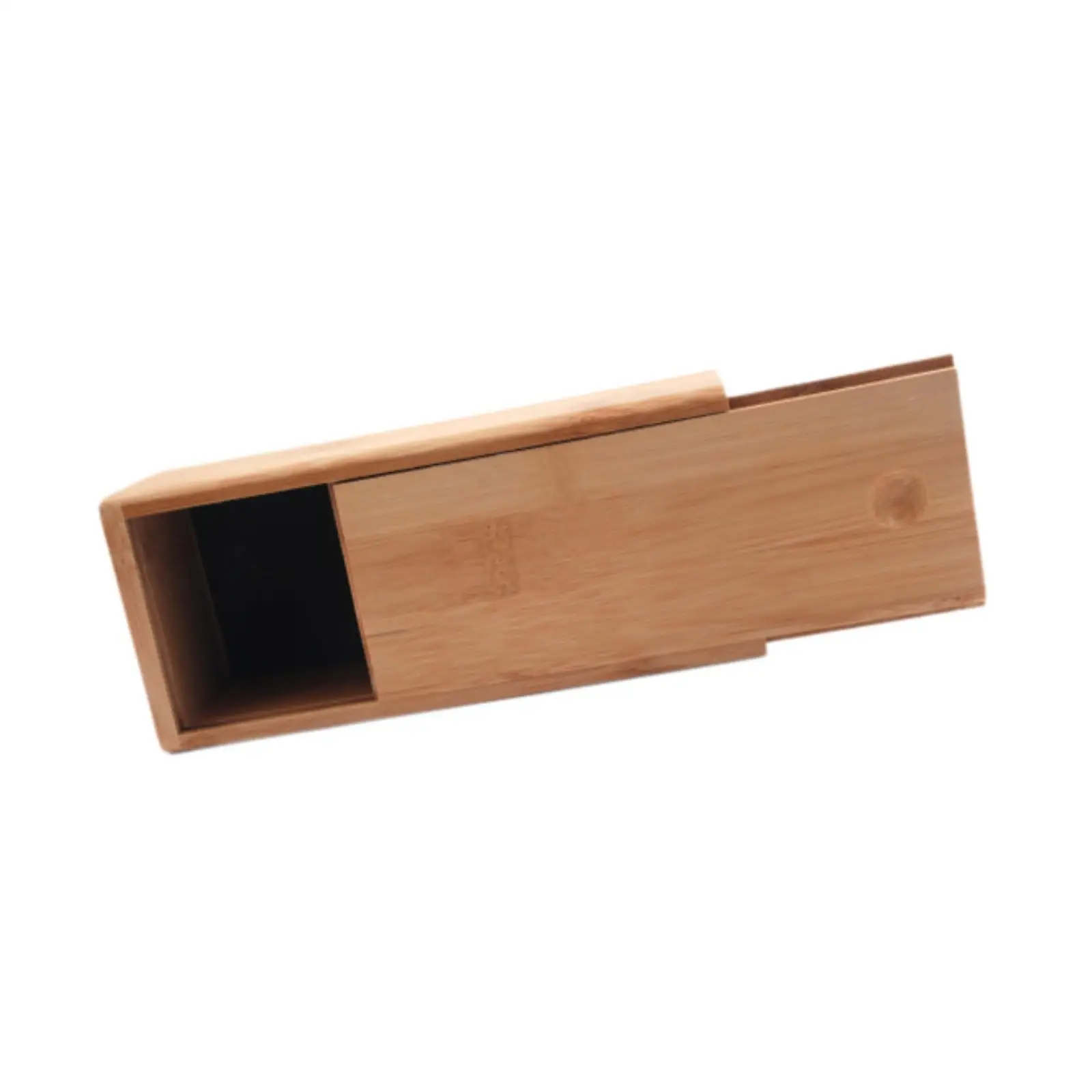 Sunglasses Case Eyewear Case Sliding Lid Portable Travel Bamboo Wood Box for