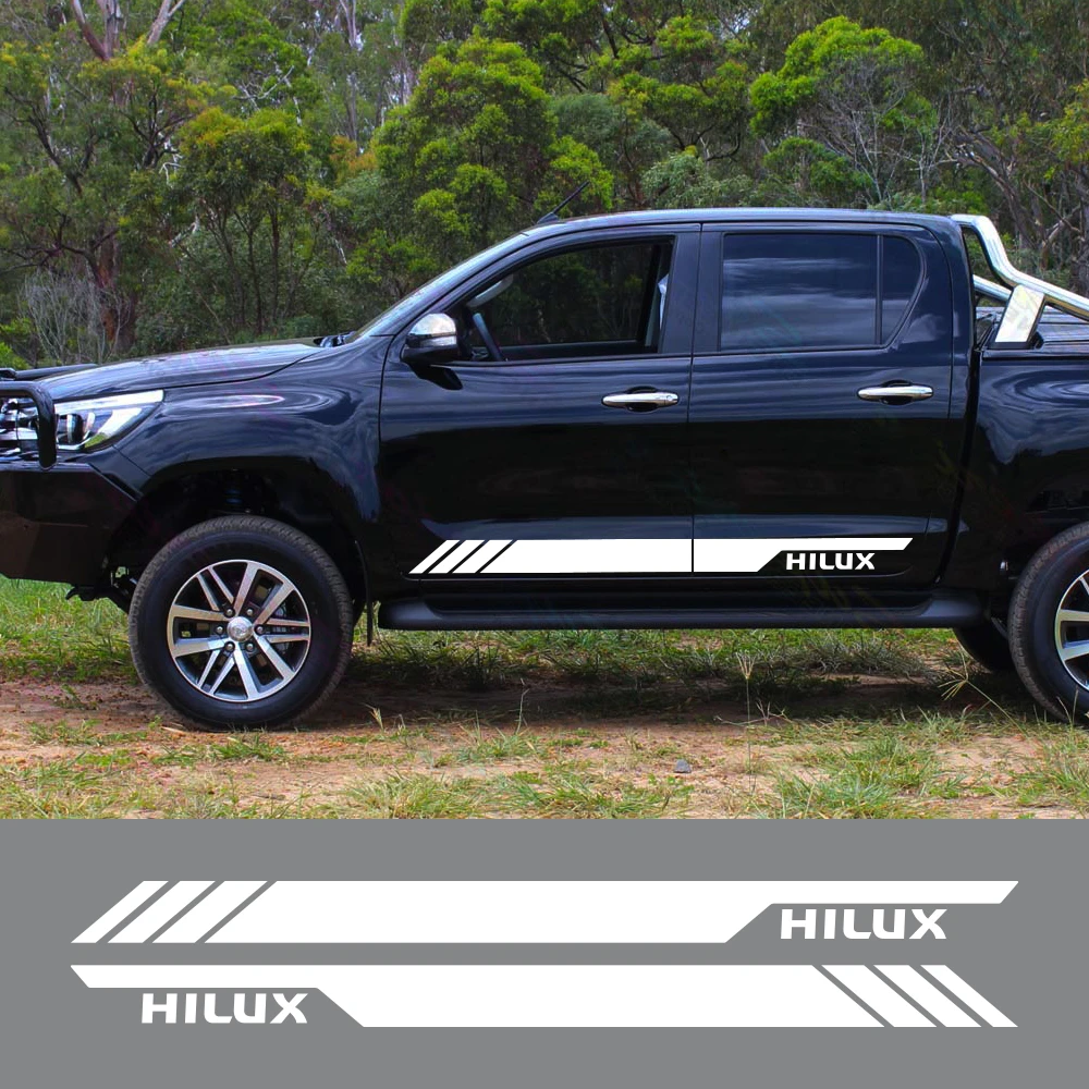 Car Door Side Sticker For Toyota Hilux Revo Vigo Truck Stripes Decor Cover Decoration Pickup Vinyl Decal Auto Tuning Accessories