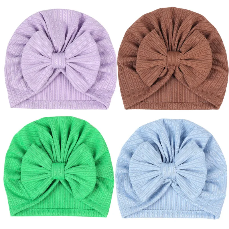 لطيف الطفل قبعة الفتيات Bowknot قبعة الاطفال قبعة الوليد التصوير ربيع الخريف الصيف الرضع عمامة الأطفال الدعائم