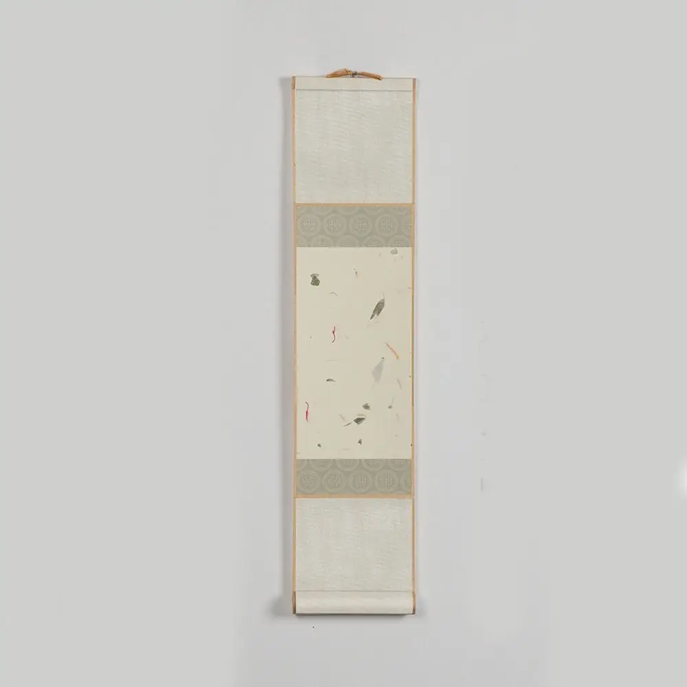 Painting Drawing Paper Vintage Rice Paper Scroll Blank Hanging Scroll Chinese Style Mini Blank Trumpet Scroll Self-made Gifts