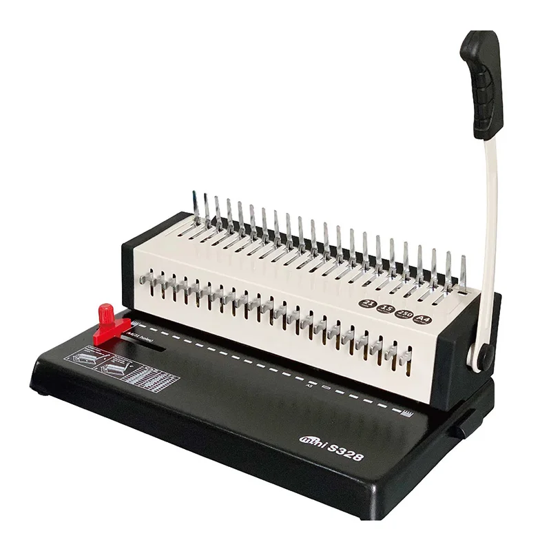 SG- S328 2021 popular A4 B5 size manual comb punching and binding machine