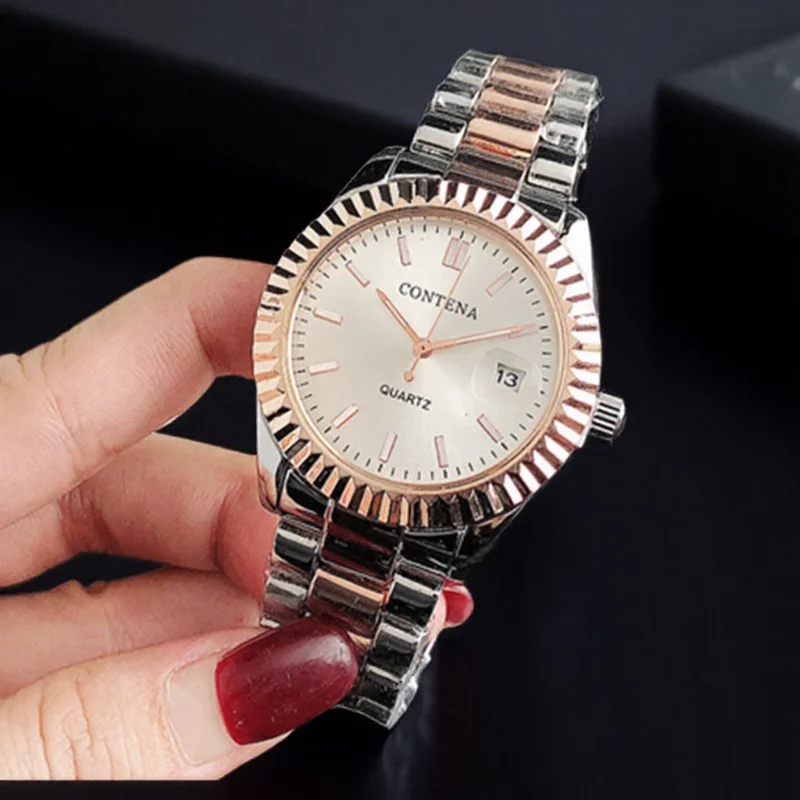 

Роскошные женские часы, лучший бренд, модные женские наручные часы из нержавеющей стали, простое платье, женские кварцевые часы, праздничный подарок, Relogio