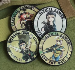 Patch Frontline per ragazze HK416 404 DEFY Girls Frontline Game Anime Badge Gun Girl Hook Loop ricamo Patch tattica sullo zaino