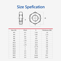2~100 pcs 304 Stainless Steel DIN439 Flat Hex Hexagon Wafer Low Thin Jam Nut M2.5 M3 M4 M5 M6 M8 M10 M12 M14 M16 M18 M20 M22 M24