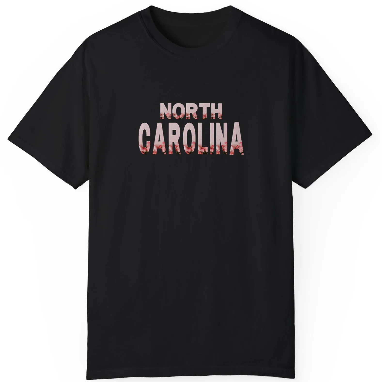 Sweet Letters North-Carolina With Pink Rose Best Gift Unisex T-Shirt S-5XL