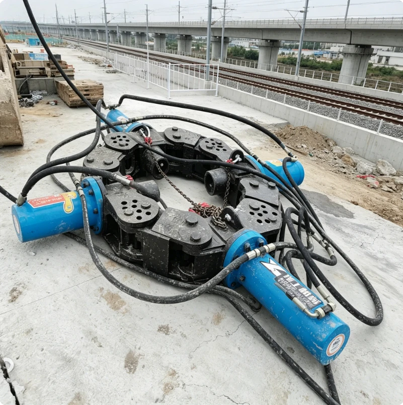 Hydraulic Pile Snapper for Square Concrete Pile Head Cutting Machine Excavator Mounted Pile Breaker Attachment High Power