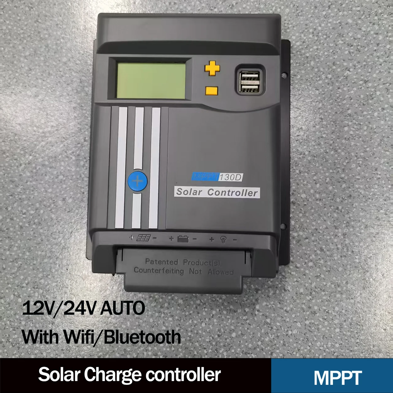 

Солнечный контроллер MPPT 40A MPPT140D с WIFI 12 В/24 В, регулятор заряда батареи солнечной панели, двойной USB LifePo4/литиевый